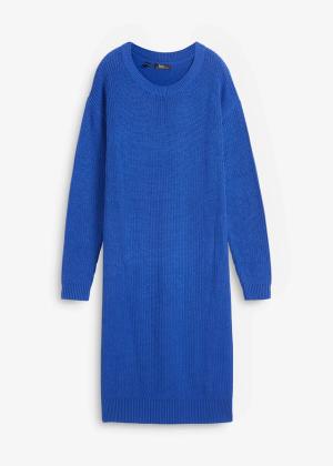 Sukienka dzianinowa oversize, z prążkowanej mieszanki bawełny