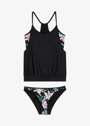 Tankini oversize (2 części) z efektem warstw