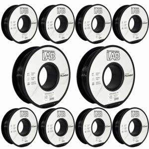 10x Filament PETG Black Czarny Prof. Lab. 1,75mm 1000g Drukarka 3D