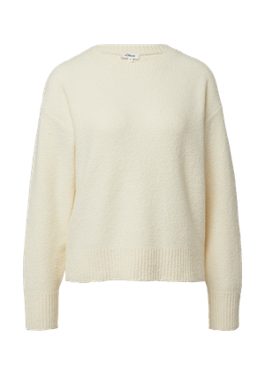 Sweter bouclé o luźnym kroju