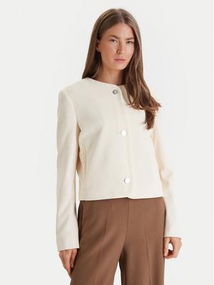 Calvin Klein Marynarka Lux Crepe Lady LV044F418G Żółty Regular Fit