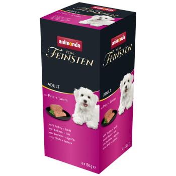 animonda Vom Feinsten mokra karma dla psa, Adult 6x150g Indyk z jagnięciną