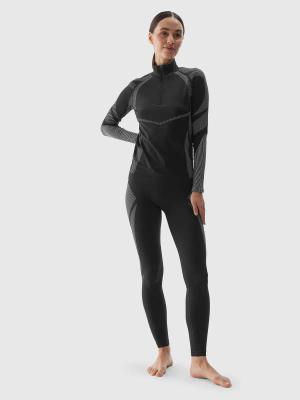 4F Bielizna Bezszwowa damska legginsy F159 czarne (XS/S)