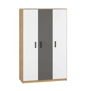 Szafa młodzieżowa FINI 02 dąb artisan/biały/antracyt