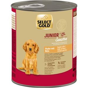 SELECT GOLD karma mokra dla psa Sensitive junior Kurczak i ryż 24x800 g