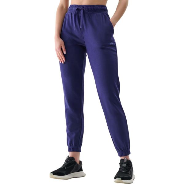 4F spodnie z dzianiny french terry z kolekcji basic 4FWMM00TTROF1138 granatowe (XS)