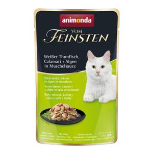 animonda Vom Feinsten mokra karma dla kota, Adult 18x50g z tuńczykiem białym, kalmary + algi