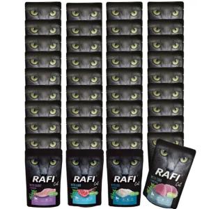 RAFI CAT pasztet Mokra karma KOT Mix smaków 40x100g