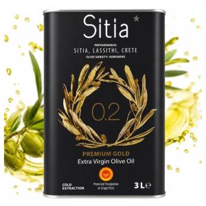 Oliwa z oliwek extra virgin grecka 3l koroneiki SITIA PREMIUM GOLD 0,2%