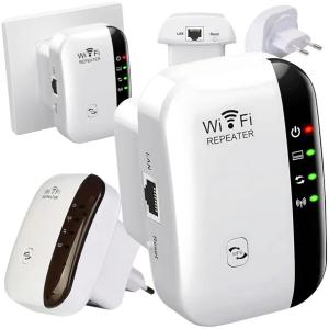 Wzmacniacz sygnału Wi-FI Mocny Repeater Access Point Router 300 Mb/s 2.4GHz
