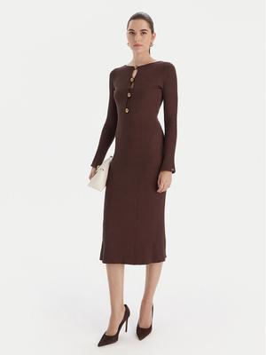 Marciano Guess Sukienka dzianinowa 5BGK55 5891Z Brązowy Regular Fit