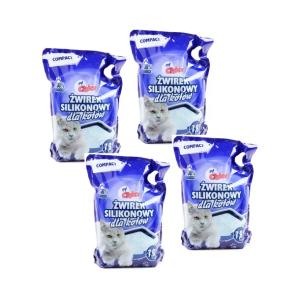 Żwirek Silikonowy kota Compact Naturalny 4x7,6L