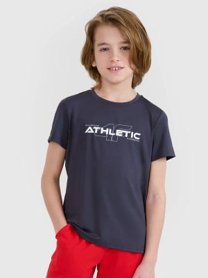 4F koszulka sportowa t-shirt dziecięcy 4FJWSS25TFTSM1209 szara (158/164)