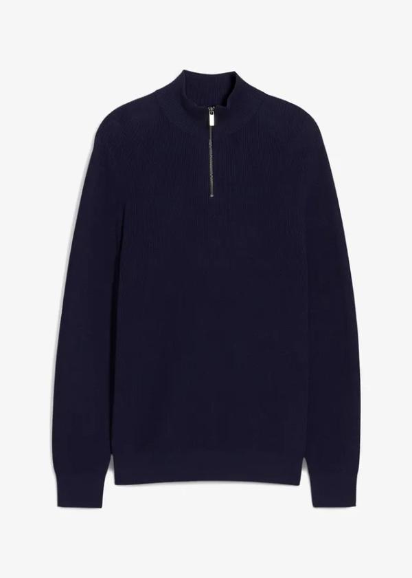Bluza ze stójką z czystej bawełny