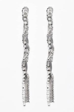 Wiszące kolczyki Diamond Chain
