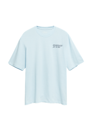 T-shirt o nowoczesnym kroju z nadrukiem z przodu i z tyłu