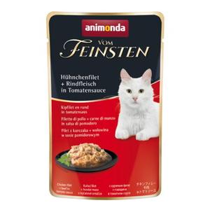 animonda Vom Feinsten mokra karma dla kota, Adult 18x50g z filetem z kurczaka i mięsem wołowym