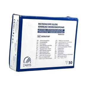 Szkiełka mikroskopowe z polem 76x26mm 50szt. Zarys
