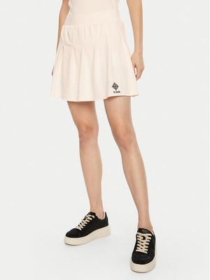 Guess Spódnica mini V5RD00 KCOK1 Kremowy Regular Fit