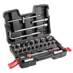 Klucze nasadowe 1/4", 1/2" zestaw 47 sztuk Top Tools