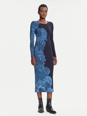 Desigual Sukienka codzienna Limbani 25WWVK31 Granatowy Slim Fit