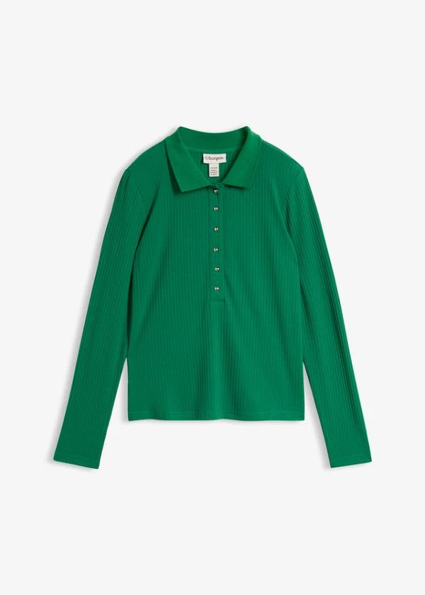 Prążkowana koszulka polo