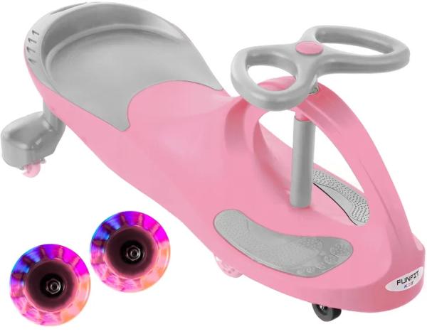 Jeździk grawitacyjny FUNFIT Ciche kauczukowe koła świecące LED do 130 kg