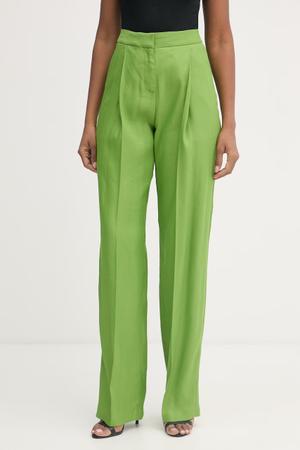 Elisabetta Franchi spodnie garniturowe damskie lniane