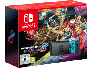 Konsola NINTENDO Switch + Mario Kart 8 Deluxe Czerwono-Niebieski