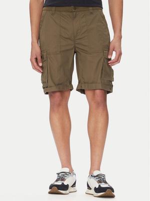 Aeronautica Militare Szorty materiałowe 251BE250CT3501 Khaki Regular Fit