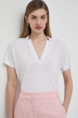 BOSS polo lniane