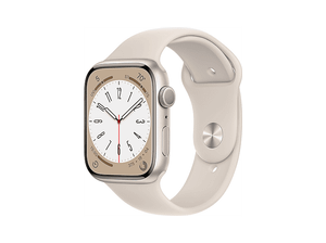 PRODUKT PO EKSPOZYCJI - Smartwatch APPLE Watch Series 8 GPS Koperta 41mm z aluminium w kolorze księżycowej poświaty paskiem sportowym MNP63