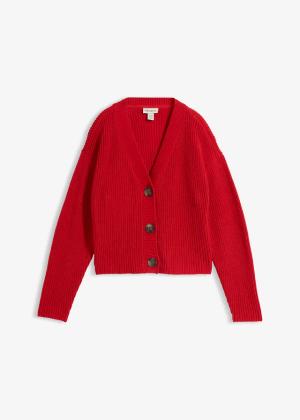 Gruby sweter rozpinany z czystej bawełny