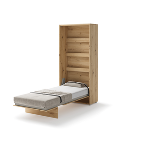 Półkotapczan pionowy BC-03 Bed Concept 90x200 cm 90x200 cm | Dąb artisan | składany | funkcjonalny | oszczędność przestrzeni