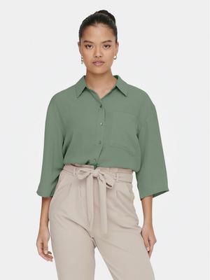 JDY Koszula Divya 15271186 Zielony Regular Fit