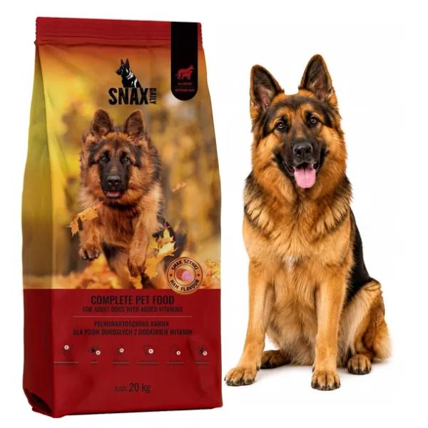 Karma sucha dla psa SNAX DAILY Adult o smaku szynki 20kg