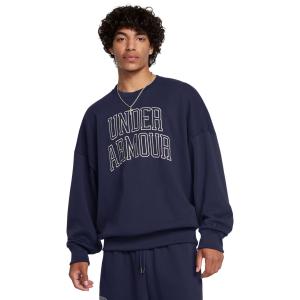 UNDER ARMOUR bluza bawełniana męska Icon HWT Terry OS Crew granatowa (M)