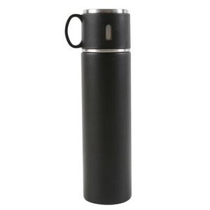 Termos z zakrętką w kształcie filiżanki 580 ml czarny
