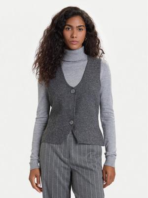 Vero Moda Kamizelka Brisa 10334682 Szary Regular Fit