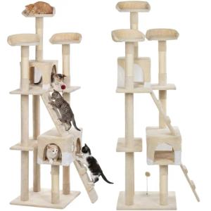 Drapak wysoki Funfit Home&Office beżowy sizal 170 cm 5 poziomów