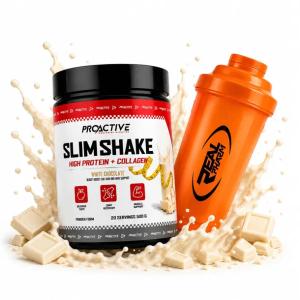 BIAŁKO WPC KOLAGEN WOŁOWY ProActive Slim Shake 500g BIAŁA CZEKOLADA +SHAKER