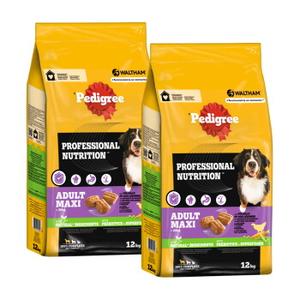 Pedigree Professional Nutrition Adult Maxi >25 kg z drobiem i warzywami 2x12 kg