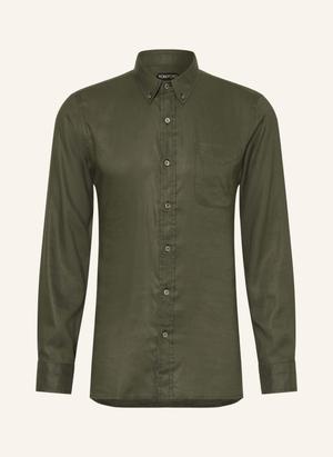 Tom Ford Koszula Slim Fit gruen