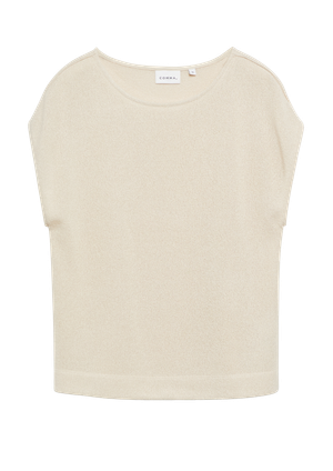 T-shirt o wyglądzie cienkiej dzianiny