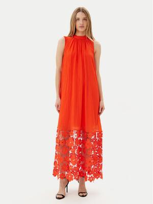 YAS Sukienka letnia Twigsy 26037703 Czerwony Relaxed Fit
