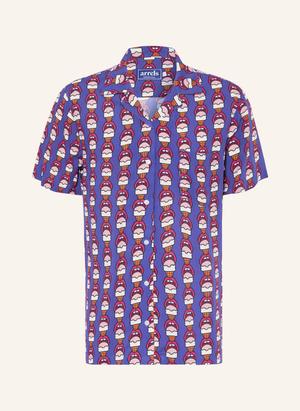 Arrels Barcelona Koszula Z Klapami Navy Lick Me × Craig & Karl Comfort Fit blau