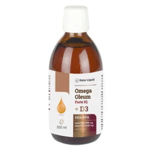 Omega Oleum Forte IQ + D3 NaturDay Immunoregulator kwasy DHA, EPA – 300 ml