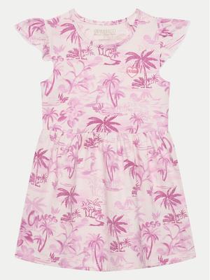 Guess Sukienka letnia K5GK14 K6YW4 Różowy Regular Fit