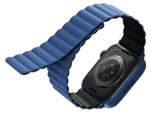Pasek UNIQ Revix do Apple Watch 42/44/45mm Czarno-niebieski