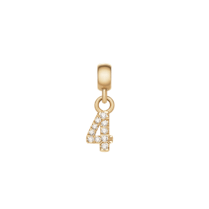 Daniel Wellington DW Charm Number 4 Gold